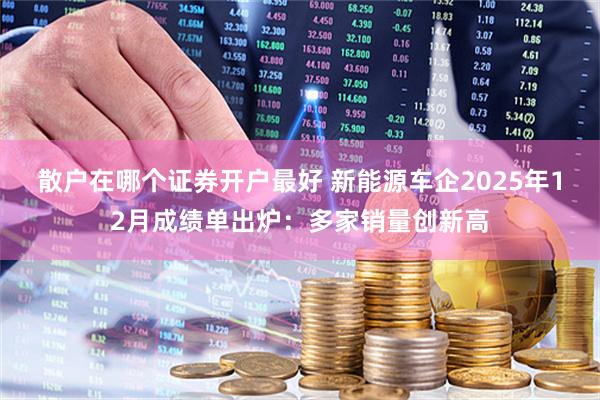散户在哪个证券开户最好 新能源车企2025年12月成绩单出炉：多家销量创新高